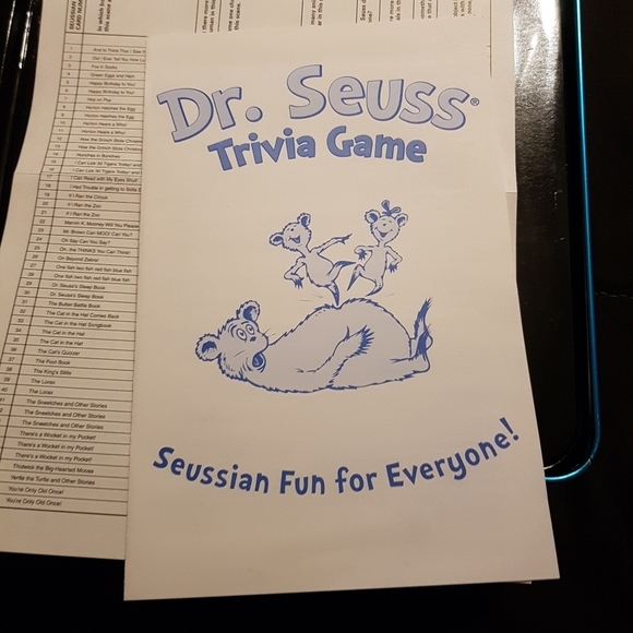 Dr Seuss Trivia Game - Picture 4 of 6
